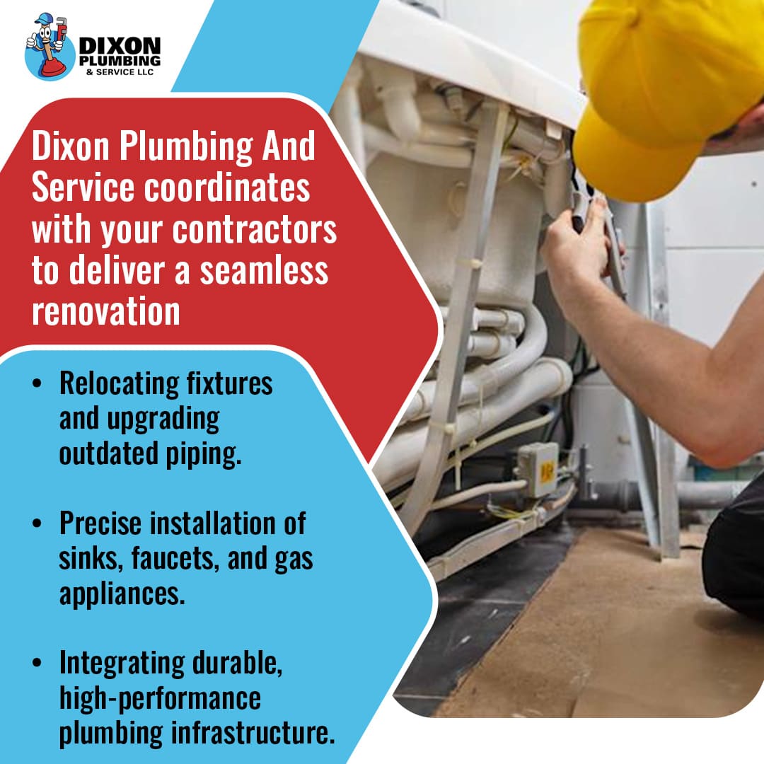 Plumber repairing under-sink piping during home renovation with modern plumbing system installation